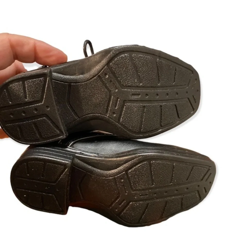 DeerStags Shoes Boys‎ Size 6T Blazing Black Lace Up Dress Shoe New With Tags